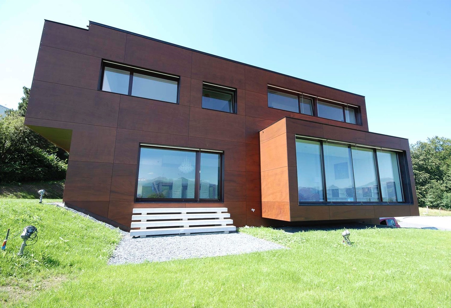 EFH Horw Schneider fassadenansicht links EFH Horw Schneider fassadenansicht links
